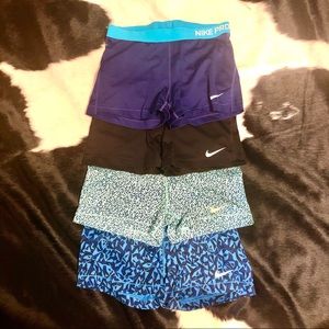 Set of FOUR XL Nike Shorts